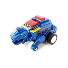 Vintage 1980's Supreme Galaxy Warrior Sparking Friction Robot Zoid Blue Works