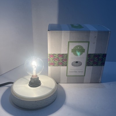 Scentsy Lampshade Collection Narrow Cement/Electric Wax Warmer Base. 36153