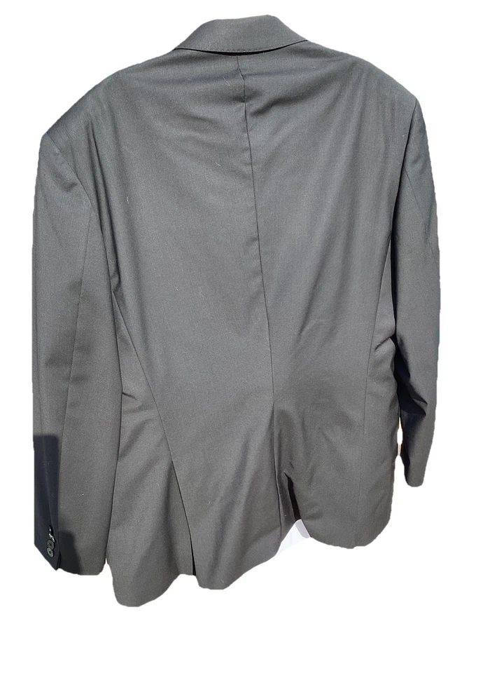 Terno masculino Gianni Versace Collection lã preta 46R EUA / 56R UE - Imagem 3 de 4