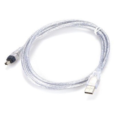 100/200/400 Mbits 4-pin to USB Male to Firewire IEEE 1394 Data Transfer Cable