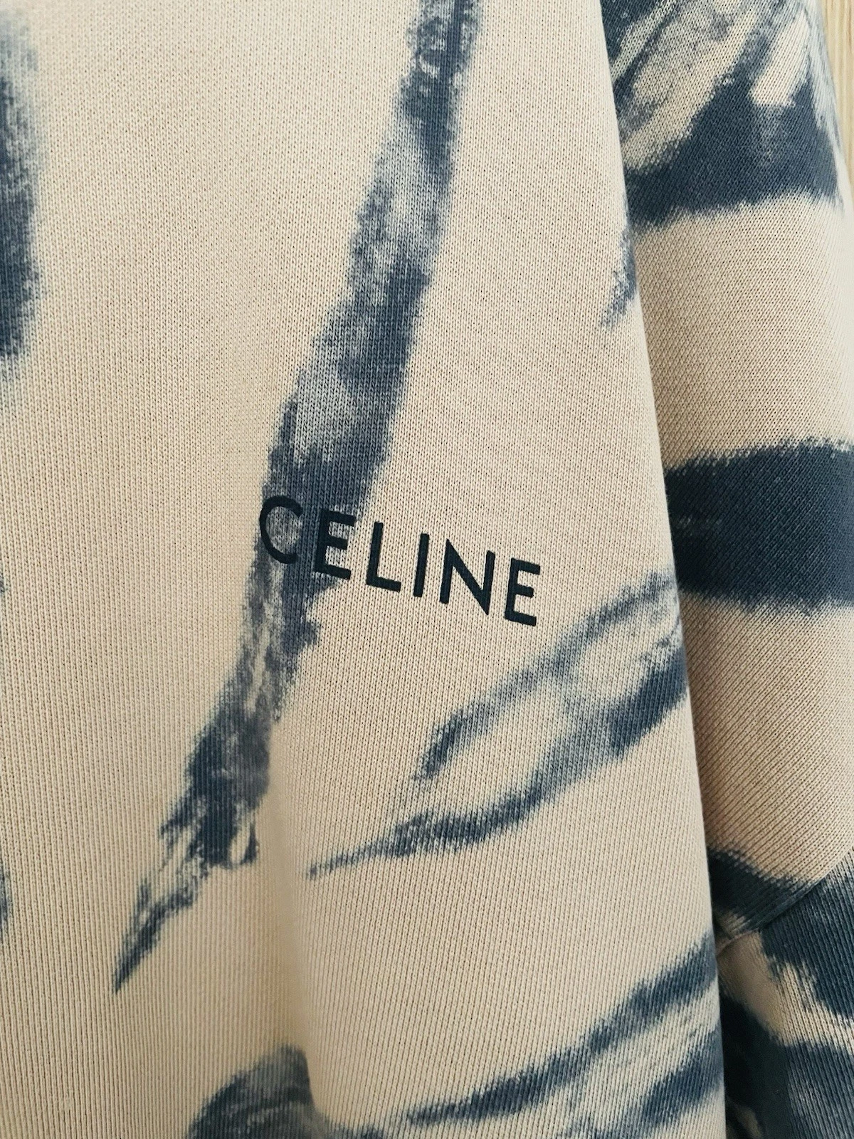 Felpa con cappuccio CELINE tinta unita larga XL usata