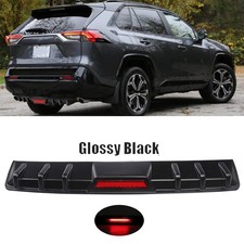 Black For Toyota Rav4 Rav 4 Rear Bumper Diffuser Lip Spoiler Wled Brake Light Black For Toyota Rav4 Rav 4 Rear Bumper Diffuser Lip Spoiler Wled Brake Light