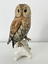 Chouette perchée  en porcelaine Allemande Karl Ens.