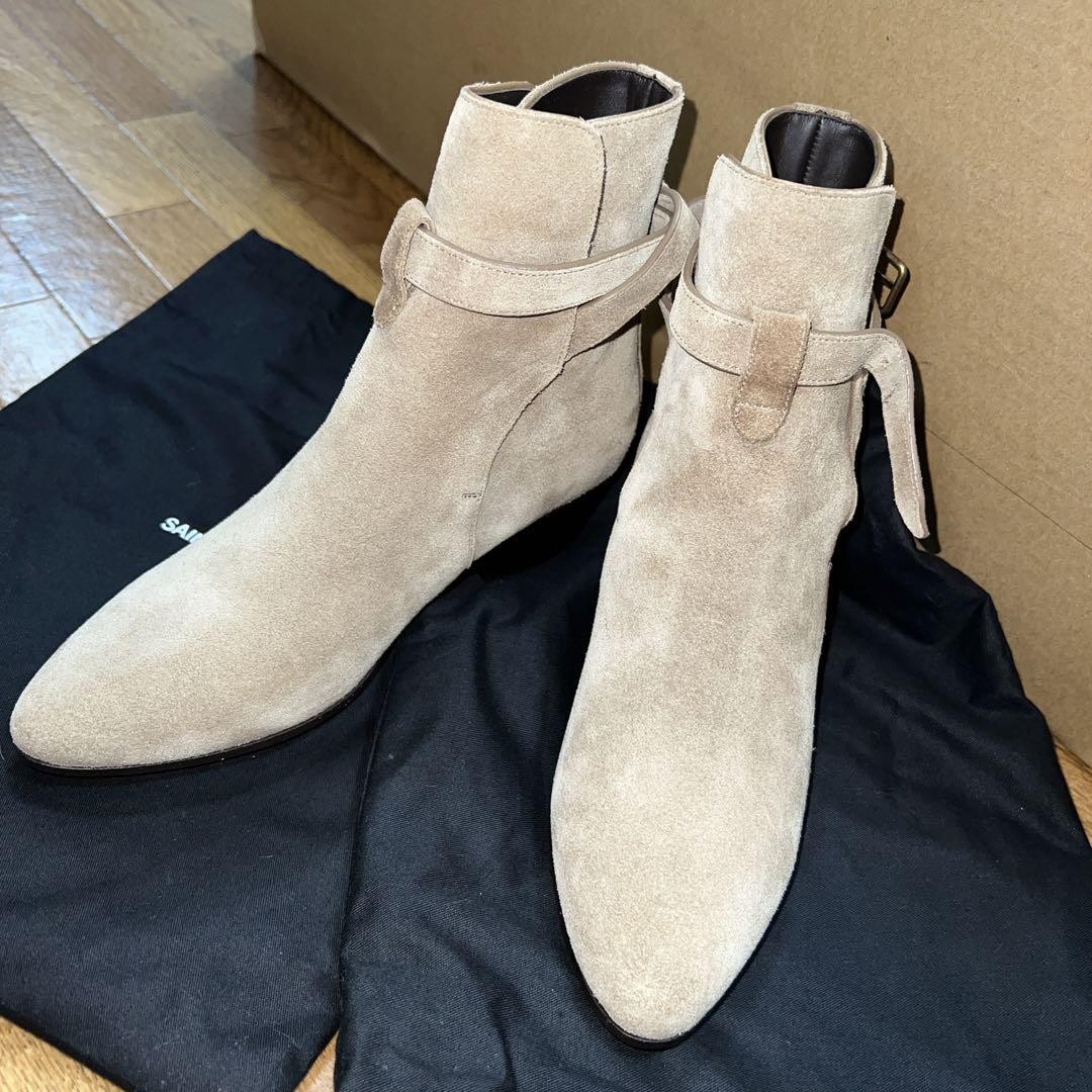 Stivali donna Saint Laurent in pelle bianca taglia 35 collezione autunno inverno 2019