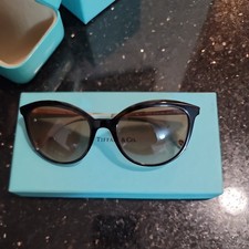 Tiffany Co. 4117-B 8134/3B 54-19-140 2N Black blue Plastic/met Fram SUNGLASSES