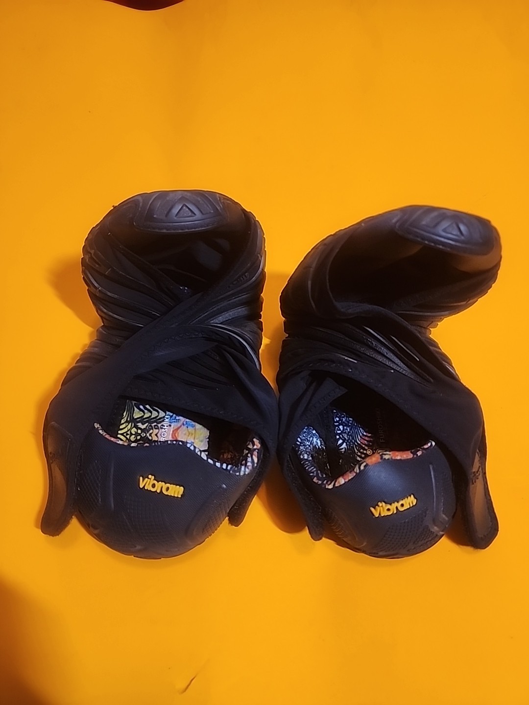 SAOLA Scarpe da uomo Furoshiki Wrapping Vibram suola taglia US 8 8 5 nere 18MAD06