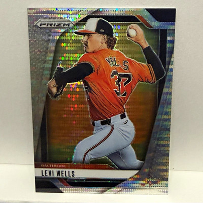 Panini Prizm 2025 Levi Wells #68 Pulsar Prizm RC Serial Numbered /499 Orioles