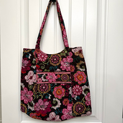Vera Bradley Mod Floral Pink (2007) Snap Closure Tote