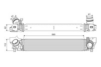 LadeluftküHler Valeo 822924 Aluminium FüR Mini F56 F55 Cooper One First