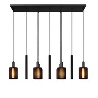 HäNgelampe Schwarz HöHenverstellbar L:140 Cm E27 GU10 Pendelleuchte Wohnzimmer