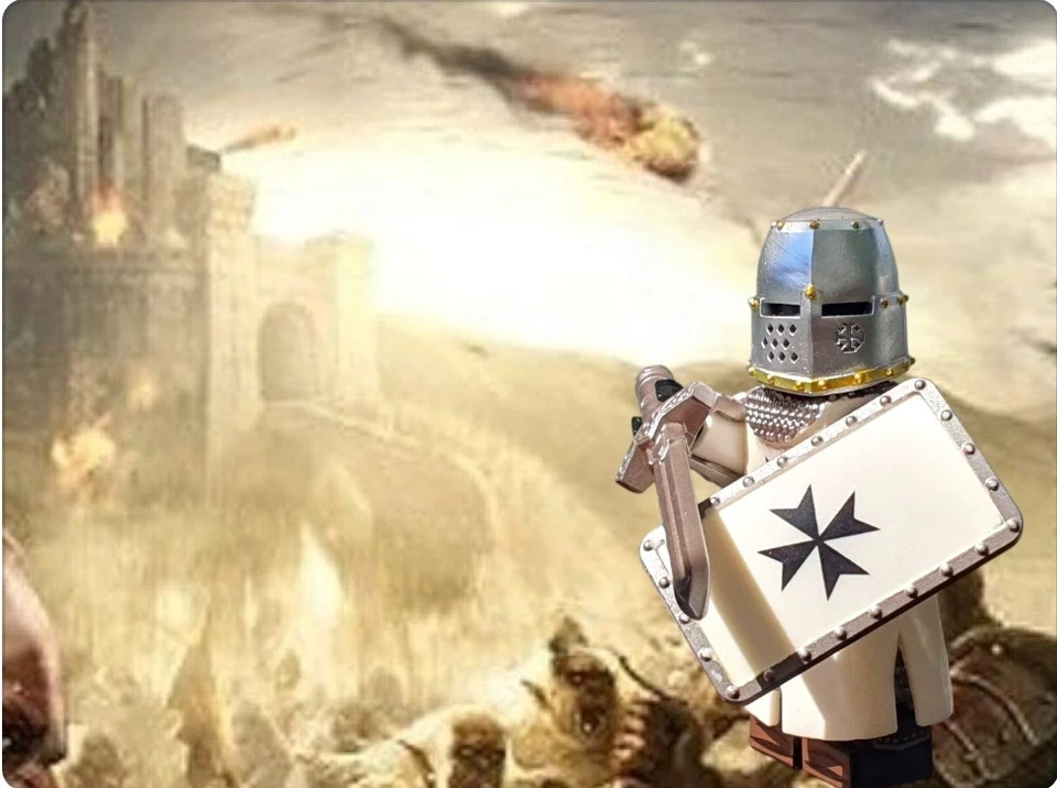 Excuisit Lego custom*  Minifigur -Kreuzritter | NEU