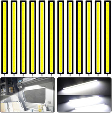 12PCS 12V LED Interior Light Bar, Waterproof 28 Leds COB Strip Light Super Brigh