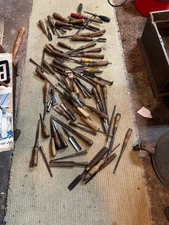 50  Antique carpenters chisels used good names American European  + more