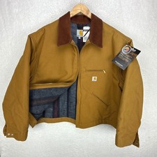 Carhartt Detroit Jacket Blanket Lined Mens 3XL J001 BRN Brown NWT NOS