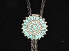 BERNALL NATEWA SIGNED ZUNI BOLO TIE — photo 1