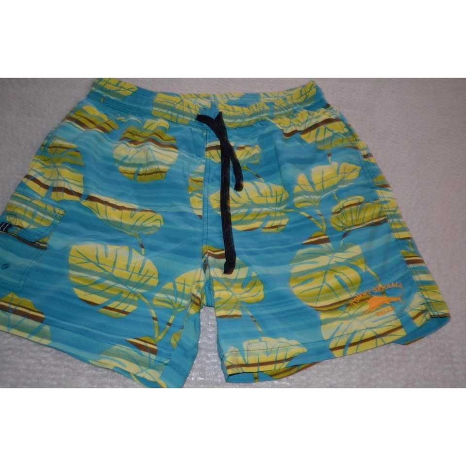 38480 Tommy Bahama Bañador Pantalones Cortos Azul Nylon Talla Mediana Para Hombre Foto 2 de 4