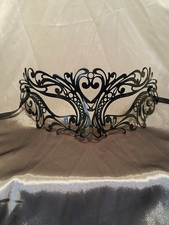 Black Metal Masquerade Mask