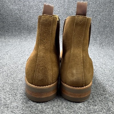 J CREW BA032 CHELSEA MENS USA Sz 10 BROWN SUEDE LEATHER ANKLE BOOTS Suede Chelsea Boots For Men | Factory main image 3