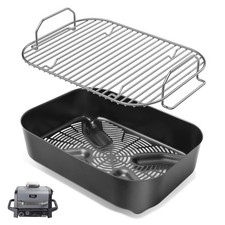 Combo Crisper Basket  Smoke Rack for 7 in 1 Ninja Woodfire OG700 Series Outd...