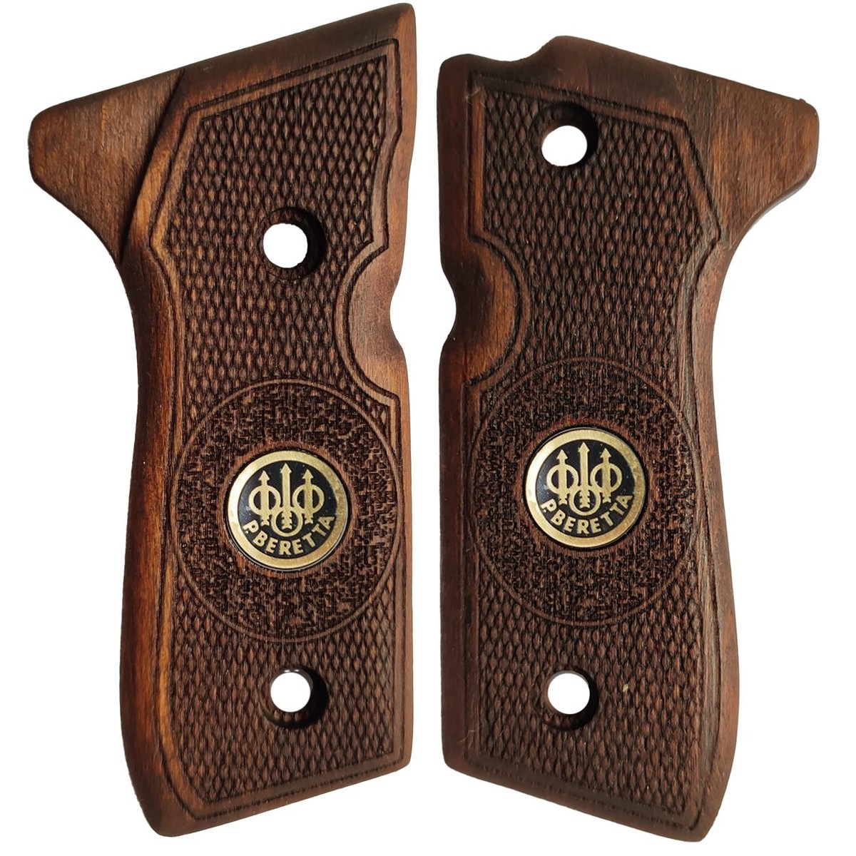 GRIPS Beretta 92-Fs Pistol Grip Handmade Turkish Walnut Wood Nıce