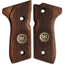 GRIPS Beretta 92-Fs Pistol Grip Handmade Turkish Walnut Wood N ce Set new Brouwn