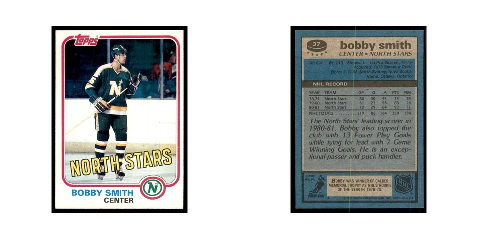 1981 Topps Bobby Smith Hockey Cards #37 - Image 3 of 3