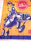 Vintage RARE 1930’s Whiz MOTOR RYTHM Auto Advertising CLOTH BANNER!!~116"X36"