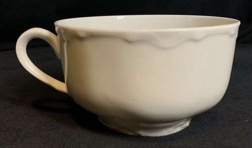 Antique Ranson by Haviland France Scalloped White Cup & Saucer 8 oz Schleiger 1 - Picture 5 of 16