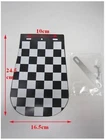 PWL UNIVERSAL BLACK AND WHITE GRID FRONT MUD FLAP (SMALL) VESPA