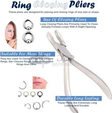 New Ring Closing Plier 6'' Jewelry Body Piercing Loop Closer DDP Instruments