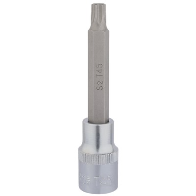 Draper Torx Star Socket Bit 1/2'' Sq Dr T45 x 100mm 16316