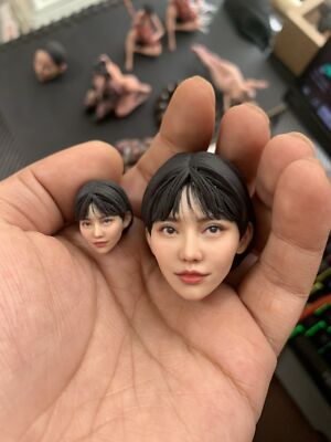 1/6 1/12 Eimi Fukada Feamale Head Carved Model Fit TBLeague Action Figure