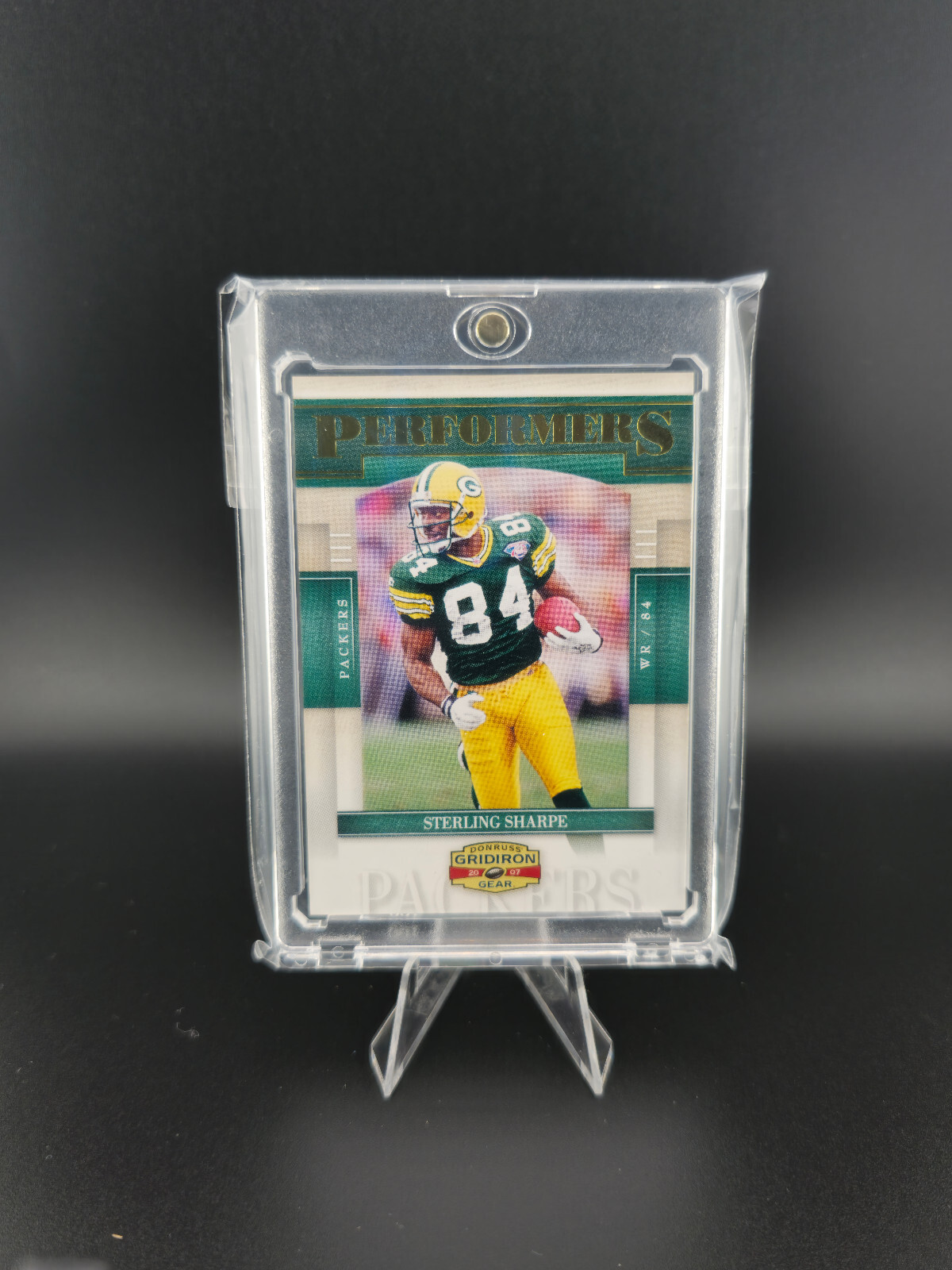 2007 Donruss Gridiron Gear #P-31 Green Bay Packers Sterling Sharpe Gold SP /500