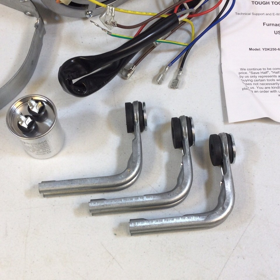 Vevor Silver Black Heavy Duty Dual Rotation Direction Furnace Blower