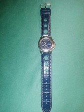 Sector adv 5000 Orologio Vintage Uomo CRONO - RARE Electric Bl CINTURINO IN PELL