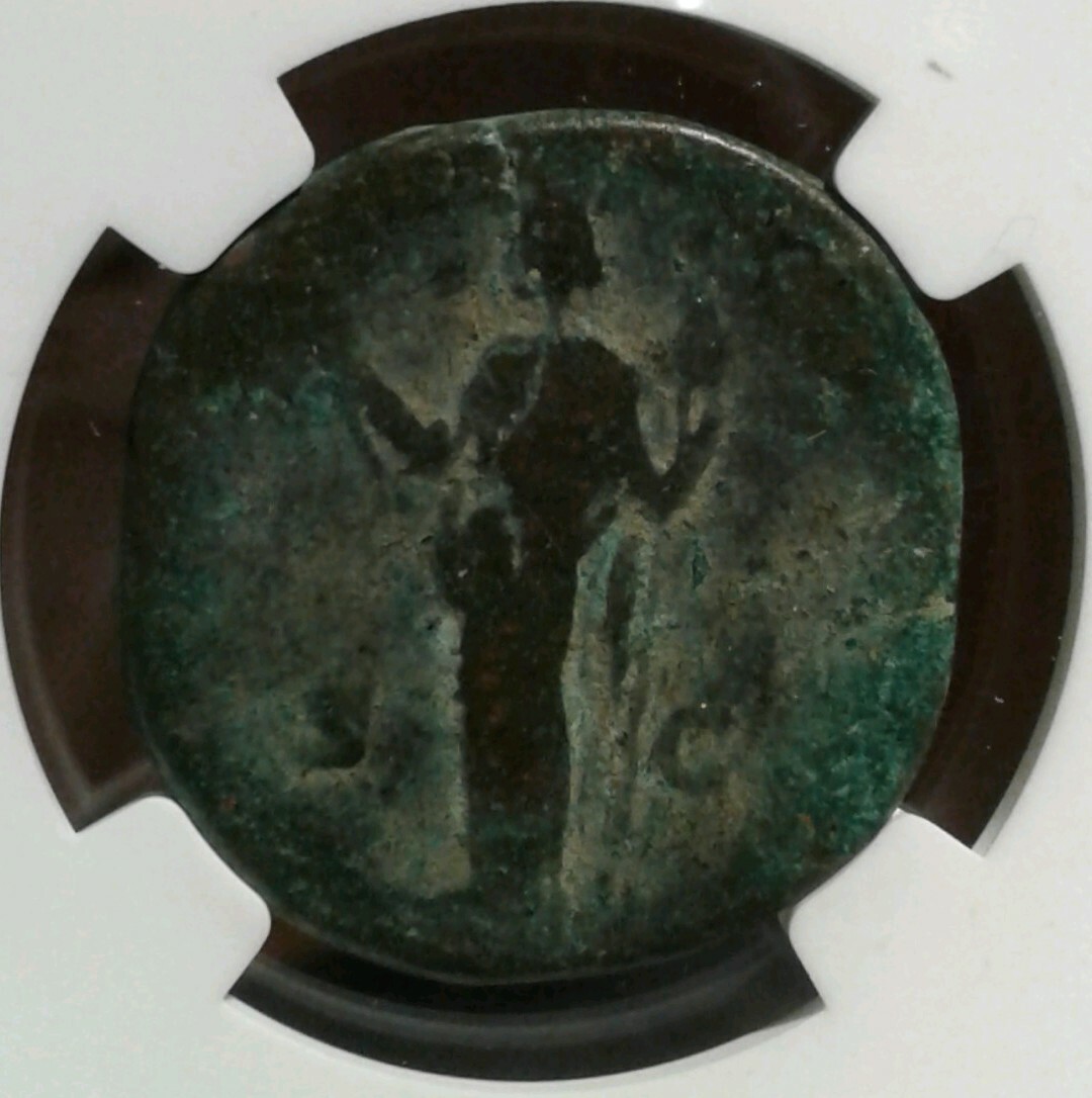 Aureliusページ NGC Authenticated Marcus Aurelius 161-180 ce Æ Sestertius