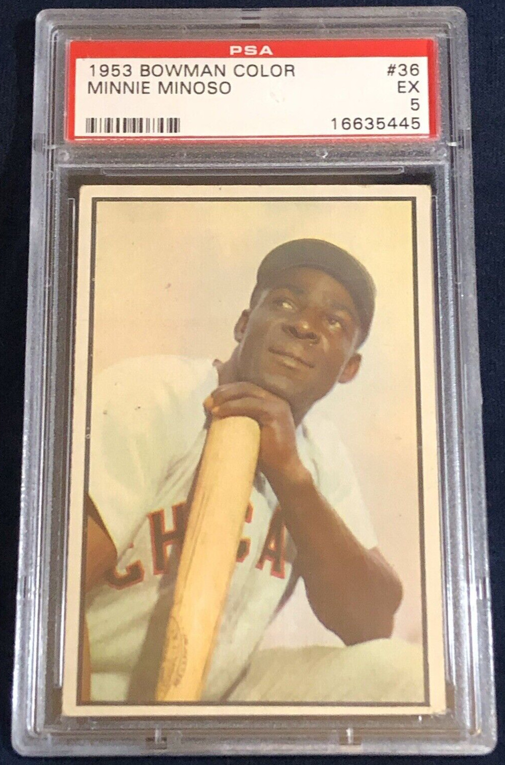 1953 Bowman Color Orestes Minnie Minoso #35 Graded PSA 5 EX HOF