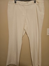 Worthington Modern Fit Women's Dress Pant Wide Leg White Size 24W