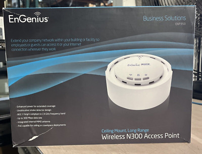 ENGENIUS EAP350 N300 HIGH-POWER WIRELESS GIGABIT INDOOR ACCESS POINT