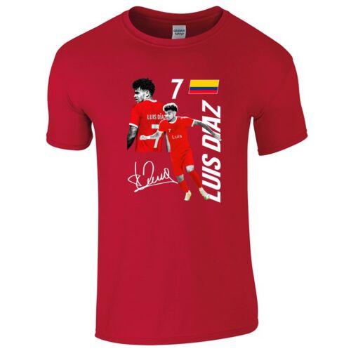 Liverpool Player T-Shirt - Adult - Choose from Salah, Diaz, Nunez & Szoboszlai - Picture 3 of 11