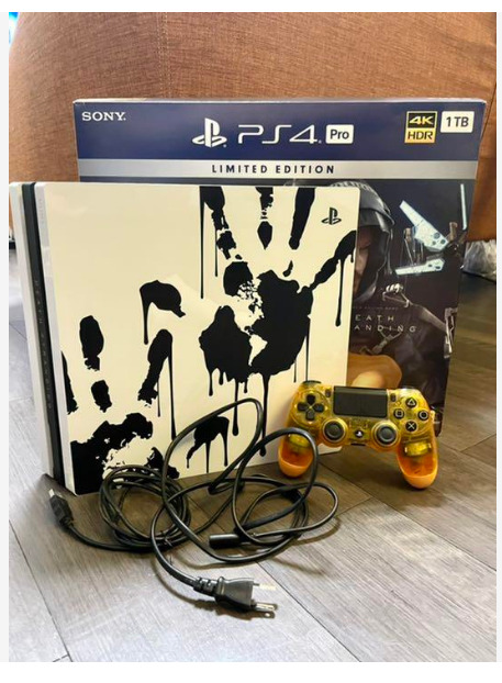 PS4 Pro Limited Edition Death Stranding Bundlew/ 3 Games 