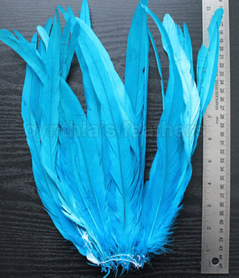 25pcs10-12''long Dyed Rooster COQUE tail Feathers,16+ colors to pick from, New!