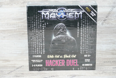 Malware Mayhem Card Game Hacker Duel White Hay Vs. Black Hat  Sealed Box New