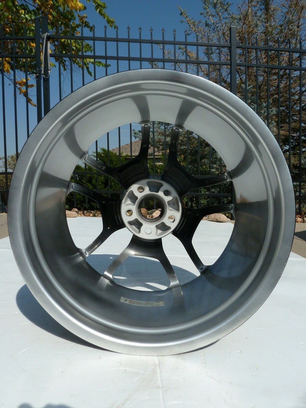 LAMBORGHINI HURACAN 20" FACTORY GIANO OEM WHEEL REAR RIM SILVER 11x20