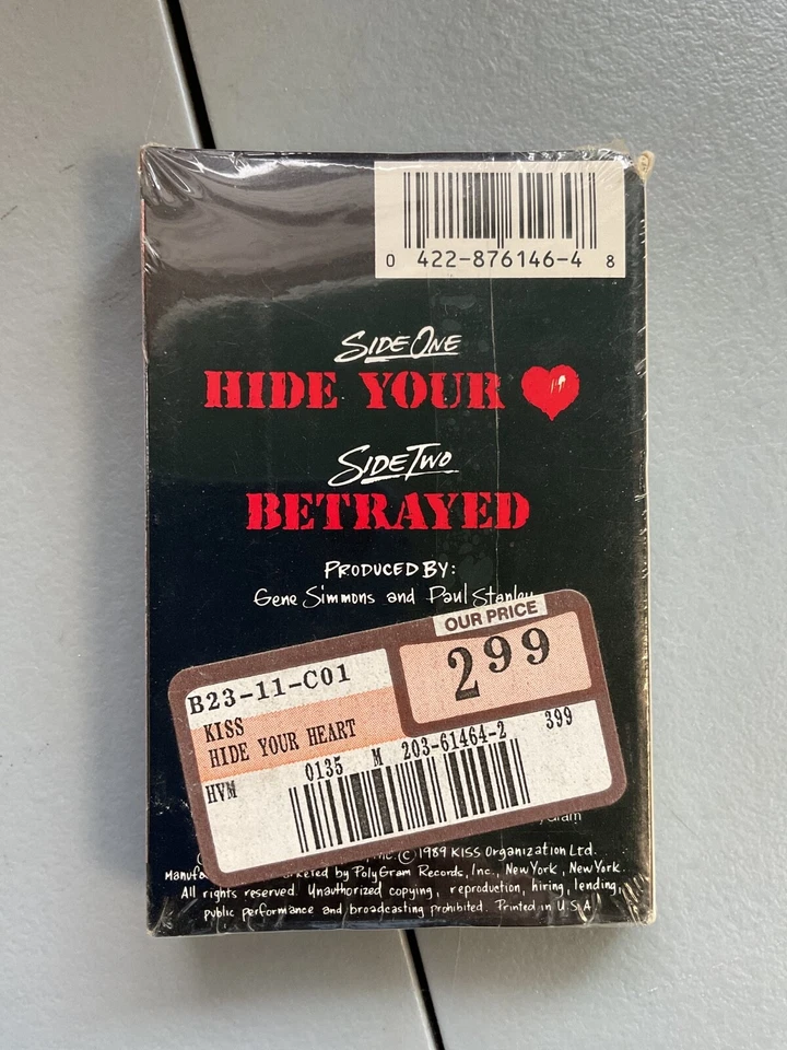 KISS “RIDE YOUR HEART” CASSETTE TAPE SINGLE PRE-OWNED MUSIC RARE FACTORY SEALED - Image 2 of 4