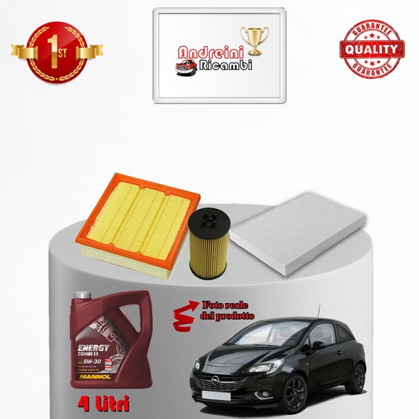 Inspektionskit Filter Und ÖL Xopel Corsa E 1.4 66KW 90CV 2014->-image