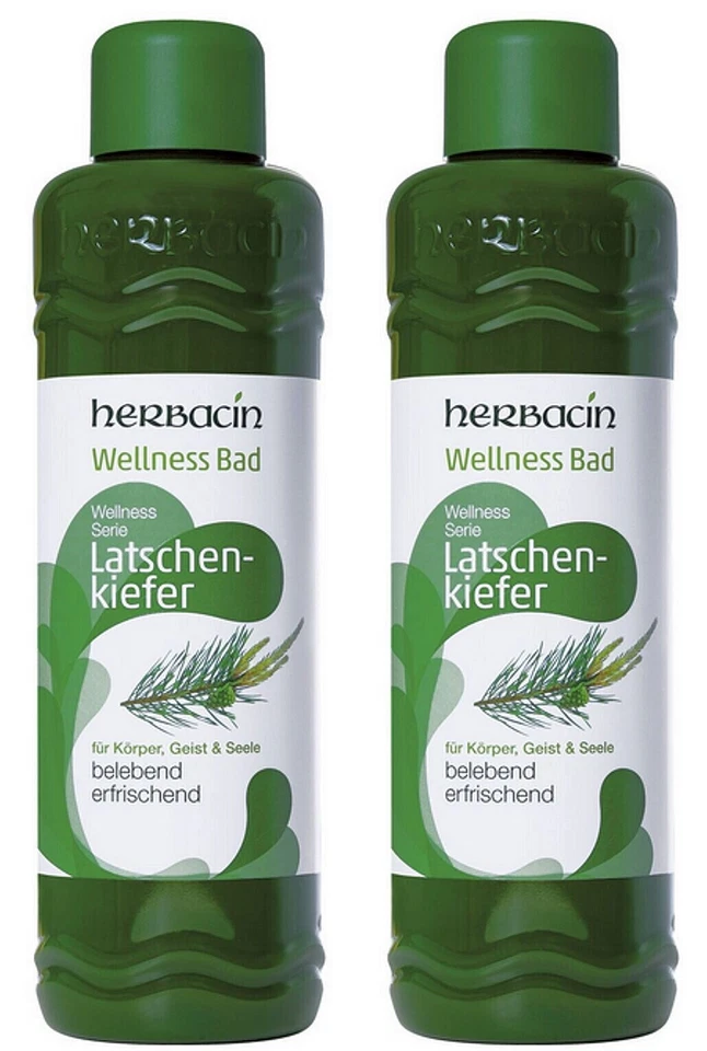 ✅herbacin Wellness Bad Latschenkiefer Entspannungsbad Schaumbad Kiefernbad2x 1L✅