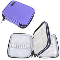 Crochet Hook Case Organizer Damero Zippered Bag With Web Pockets Purple Compact Crochet Hook Case Organizer Damero Zippered Bag With Web Pockets Purple Compact