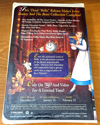 Disney's Beauty and the Beast : Belle's Magical World (VHS, 2003