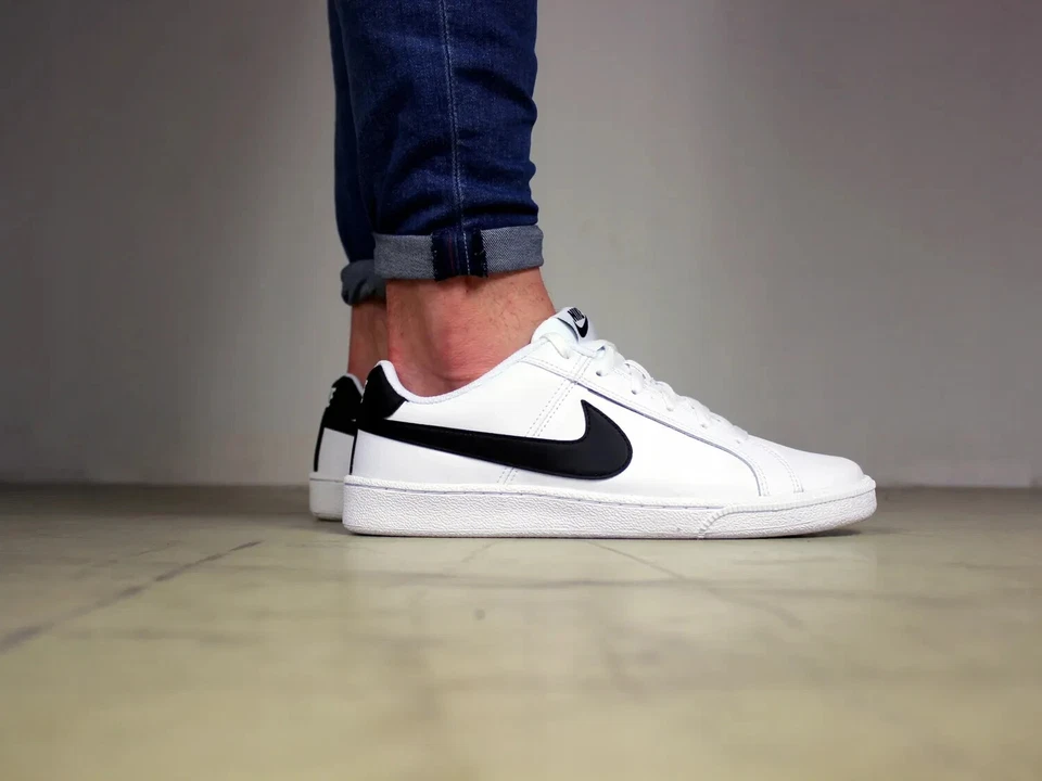 Scarpe da ginnastica Nike Court Royale bianche in pelle da uomo taglia UK 7_8.5_9.5_10 - Immagine 3 di 4